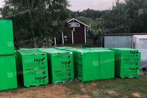 Пеноблоки стеновые Poritep Коломна 625х200х400, D600