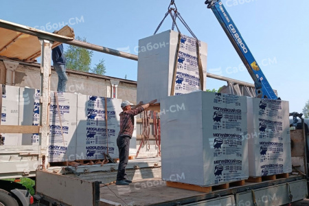 Газобетонные блоки Могилевский КСИ D400 600х100х250 перегородочные